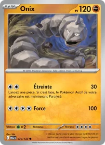Carte Pokemon Onix 070/132 Méga-Évolution