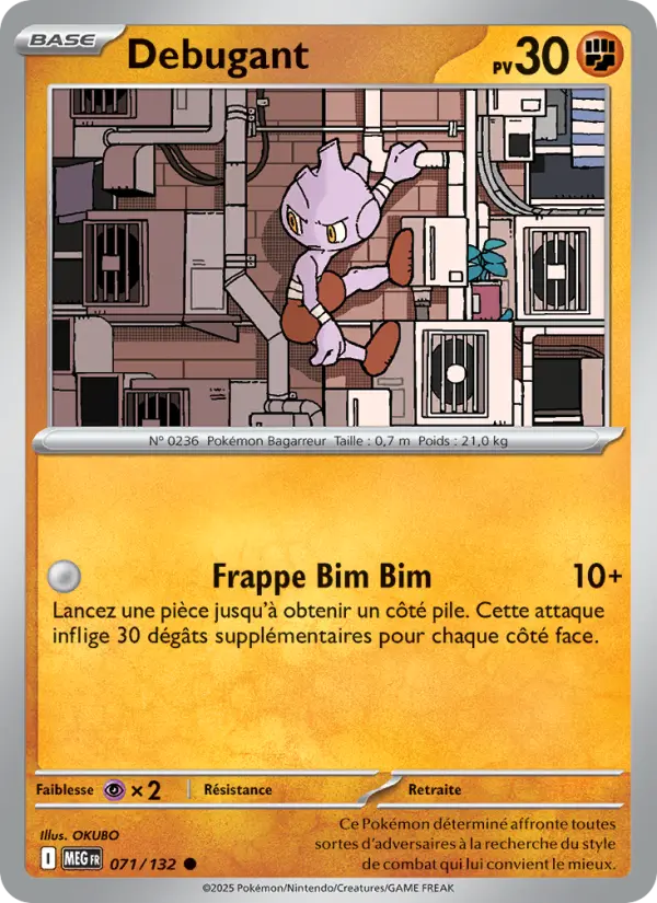 Scan HD carte Pokémon Debugant 071/132 — Méga-Évolution