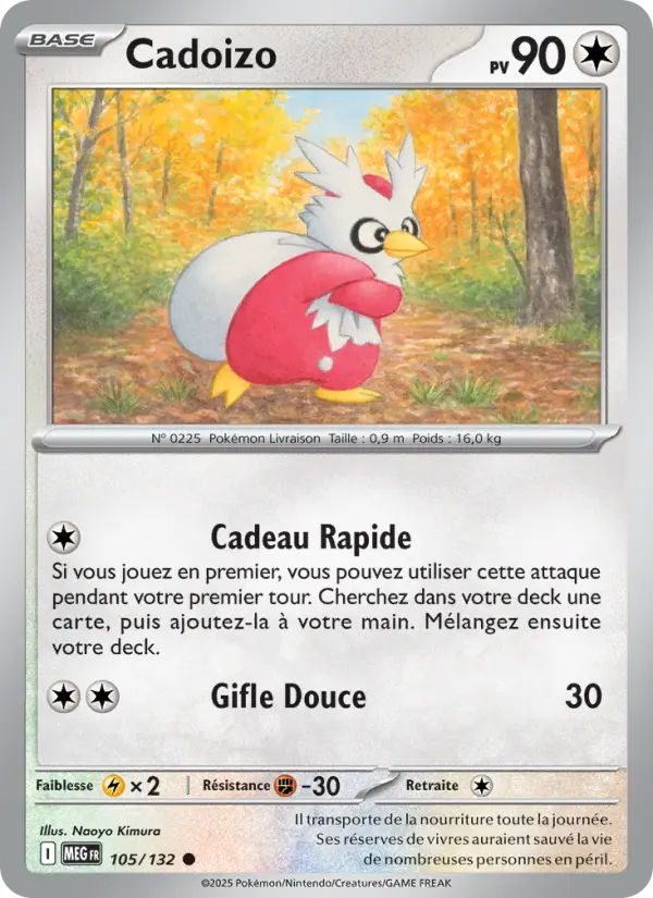 Scan HD carte Pokémon Cadoizo 105/132 — Méga-Évolution