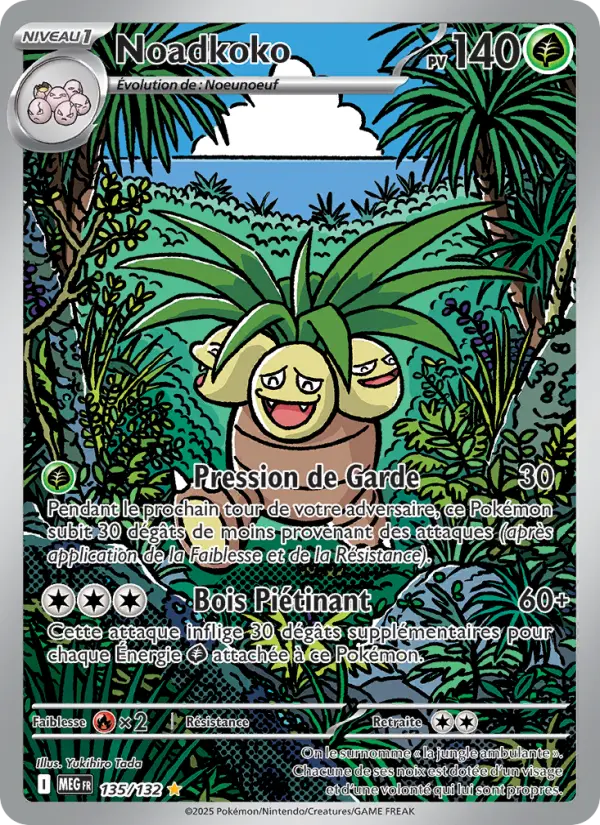 Scan HD carte Pokémon Noadkoko 135/132 — Méga-Évolution