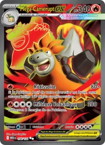 Carte Pokemon Méga-Camérupt-ex 156/132 Méga-Évolution