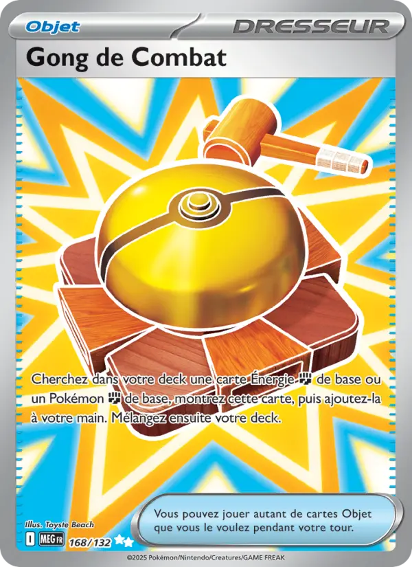 Scan HD carte Pokémon Gong de Combat 168/132 — Méga-Évolution