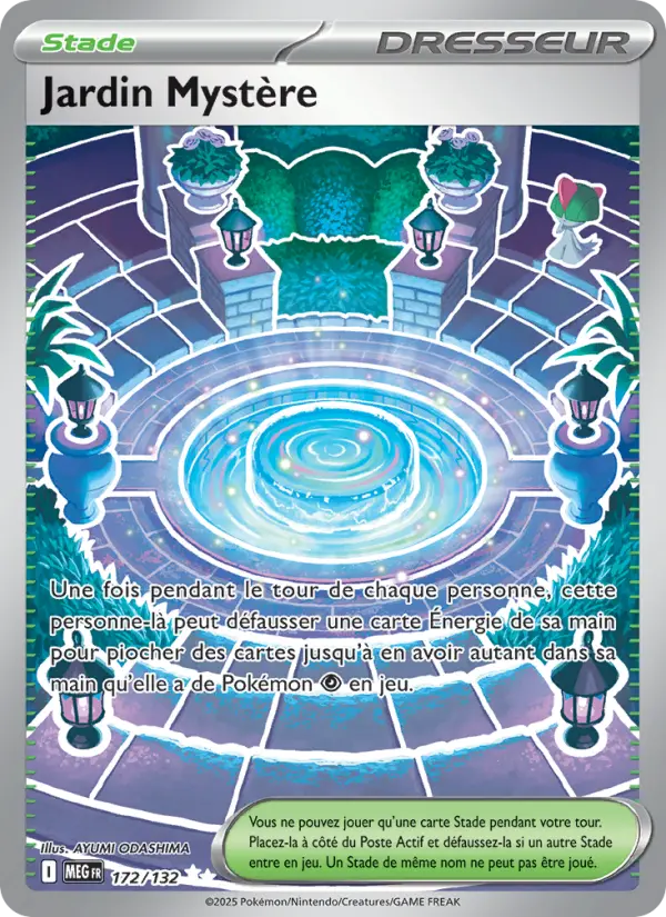 Scan HD carte Pokémon Jardin Mystère 172/132 — Méga-Évolution