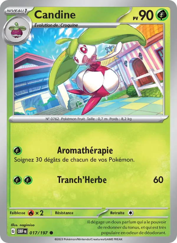 Scan HD carte Pokémon Candine 017/197 — Flammes Obsidiennes