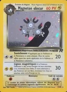 Carte Pokemon Magneton obscur 11/82 Team Rocket