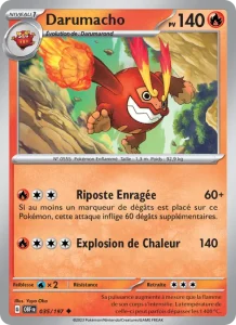 Carte Pokemon Darumacho 035/197 Flammes Obsidiennes