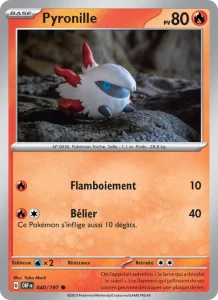 Carte Pokemon Pyronille 040/197 Flammes Obsidiennes