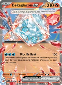 Carte Pokemon Bekaglaçon-ex 042/197 Flammes Obsidiennes
