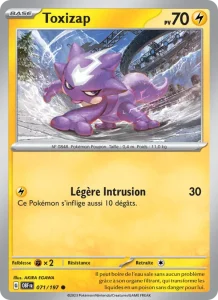 Carte Pokemon Toxizap 071/197 Flammes Obsidiennes