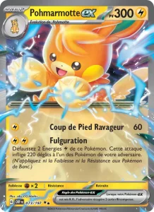 Carte Pokemon Pohmarmotte-ex 073/197 Flammes Obsidiennes