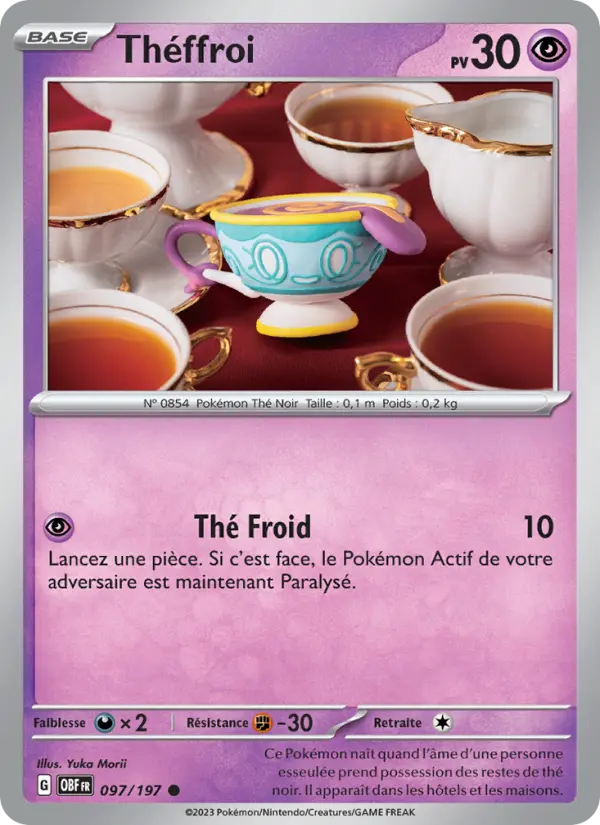 Scan HD carte Pokémon Théffroi 097/197 — Flammes Obsidiennes