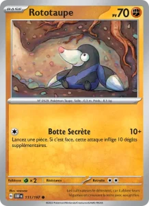Carte Pokemon Rototaupe 111/197 Flammes Obsidiennes