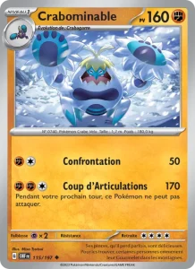 Carte Pokemon Crabominable 115/197 Flammes Obsidiennes