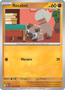 Carte Pokemon Rocabot 116/197 Flammes Obsidiennes