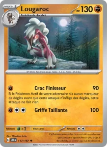 Carte Pokemon Lougaroc 117/197 Flammes Obsidiennes