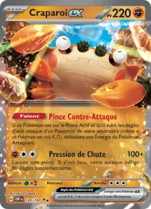 Carte Pokemon Craparoi-ex 120/197 Flammes Obsidiennes