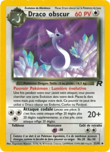 Carte Pokemon Draco obscur 33/82 Team Rocket