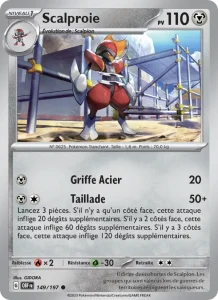 Carte Pokemon Scalproie 149/197 Flammes Obsidiennes