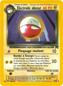 Carte Pokemon Electrode obscur 34/82 Team Rocket