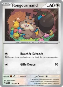 Carte Pokemon Rongourmand 178/197 Flammes Obsidiennes