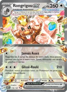 Carte Pokemon Rongrigou-ex 179/197 Flammes Obsidiennes