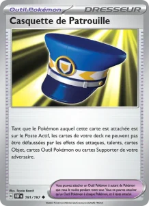 Carte Pokemon Casquette de Patrouille 191/197 Flammes Obsidiennes