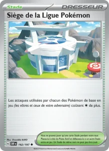 Carte Pokemon Siège de la Ligue Pokémon 192/197 Flammes Obsidiennes