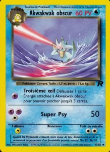 Carte Pokemon Akwakwak obscur 37/82 Team Rocket