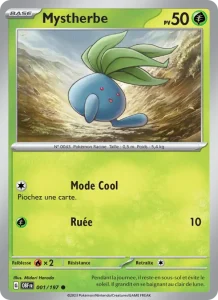 Carte Pokémon Mystherbe 001/197