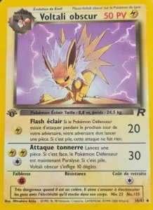 Carte Pokemon Voltali obscur 38/82 Team Rocket
