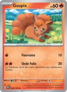 Carte Pokemon Goupix 028/197 Flammes Obsidiennes
