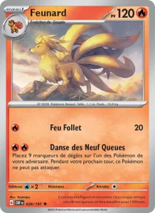 Carte Pokemon Feunard 029/197 Flammes Obsidiennes