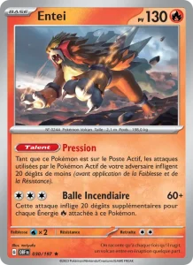 Entei 030 — Flammes Obsidiennes