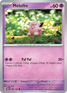 Carte Pokemon Mélofée 081/197 Flammes Obsidiennes