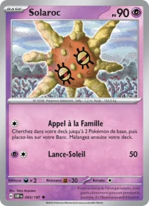 Carte Pokemon Solaroc 093/197 Flammes Obsidiennes