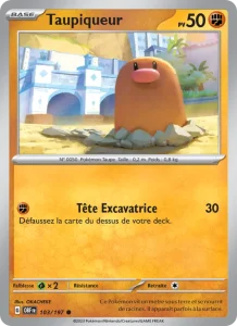 Carte Pokemon Taupiqueur 103/197 Flammes Obsidiennes