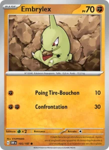 Carte Pokemon Embrylex 105/197 Flammes Obsidiennes
