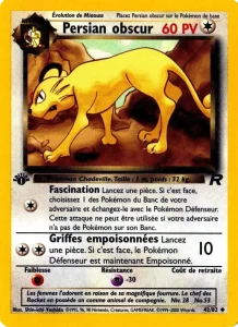Carte Pokemon Persian obscur 42/82 Team Rocket