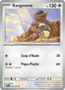 Carte Pokemon Kangourex 165/197 Flammes Obsidiennes