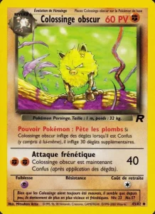 Carte Pokemon Colossinge obscur 43/82 Team Rocket