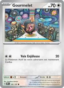 Carte Pokemon Gourmelet 181/197 Flammes Obsidiennes