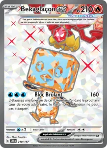 Carte Pokemon Bekaglaçon-ex 210/197 Flammes Obsidiennes