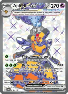 Carte Pokemon Apireine-ex 212/197 Flammes Obsidiennes