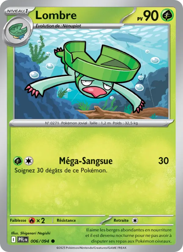 Scan HD carte Pokémon Lombre 006/94 — Flammes Fantasmagoriques