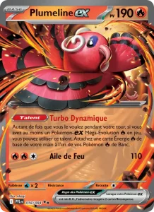Carte Pokemon Plumeline-ex 018/94 Flammes Fantasmagoriques