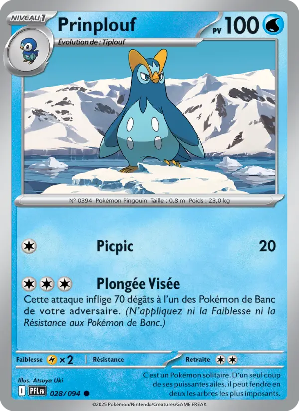 Scan HD carte Pokémon Prinplouf 028/94 — Flammes Fantasmagoriques