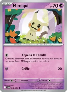 Carte Pokemon Mimiqui 042/94 Flammes Fantasmagoriques