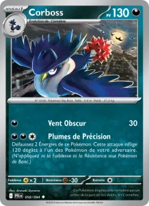 Carte Pokemon Corboss 058/94 Flammes Fantasmagoriques