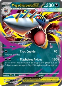 Carte Pokemon Méga-Sharpedo-ex 061/94 Flammes Fantasmagoriques