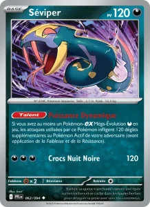 Carte Pokemon Séviper 062/94 Flammes Fantasmagoriques